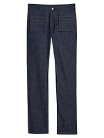 Utility Straight-Leg Jeans