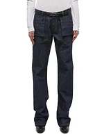 Utility Straight-Leg Jeans