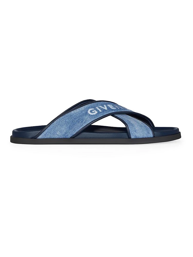 G Plage Flat Sandals Denim