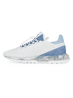 Spectre Runner Sneakers in Synthetic Leather and Denim