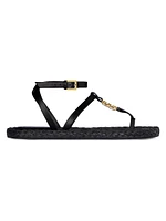 Plage 4G Liquid Thong Sandals Raffia