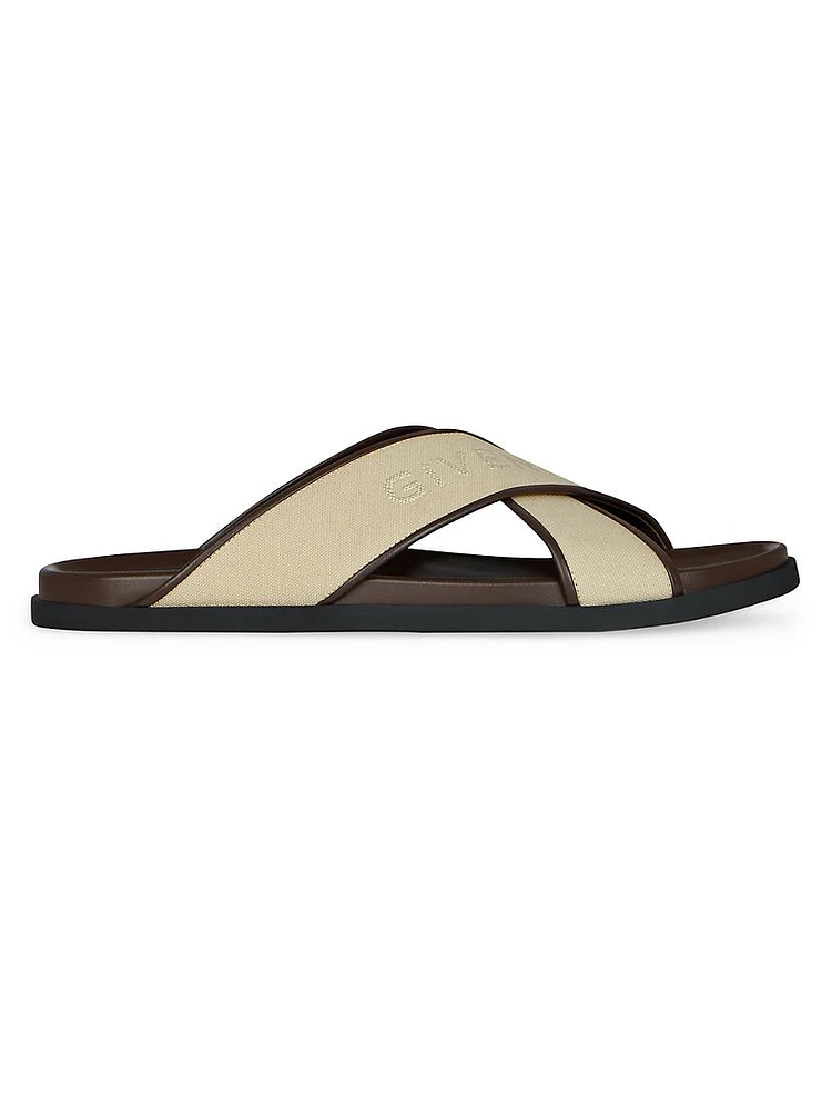 G Plage Flat Sandals Canvas