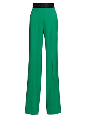 Cashmere Creased-Front Dress Trousers