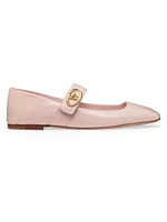 VLogo Locker Mary Jane Ballerina Flats Naplack