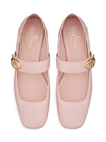 VLogo Locker Mary Jane Ballerina Flats Naplack