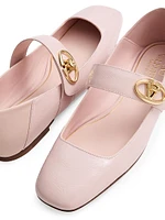 VLogo Locker Mary Jane Ballerina Flats Naplack