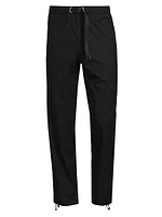 Belted Flat-Front Pants