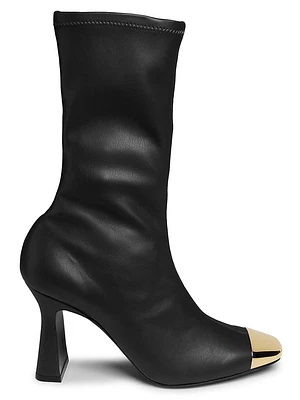 Ellia 90MM Metal Toe-Cap Booties