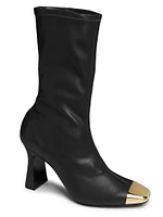 Ellia 90MM Metal Toe-Cap Booties