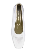 Augusta Metallic Leather Ballet Flats