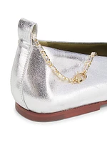 Augusta Metallic Leather Ballet Flats