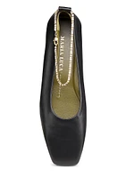 Augusta Leather Ballet Flats