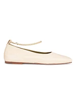 Augusta Leather Ballet Flats