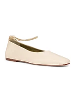 Augusta Leather Ballet Flats