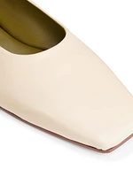 Augusta Leather Ballet Flats