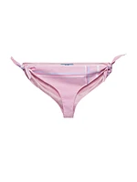 Cotton Bikini Briefs Check Pattern