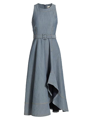 Zelda Cotton-Blend Midi-Dress