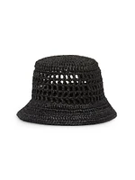 Woven Fabric Bucket Hat