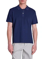 Knit Loose-Fit Polo Shirt