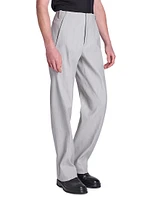 Cotton-Blend Suit Pants