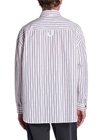 Striped Long-Sleeve Cotton Shirt