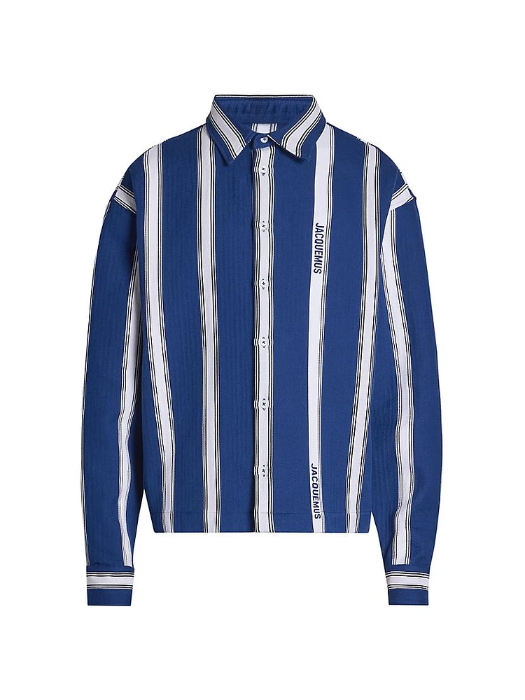 La Chemise Papier Striped Cotton Shirt