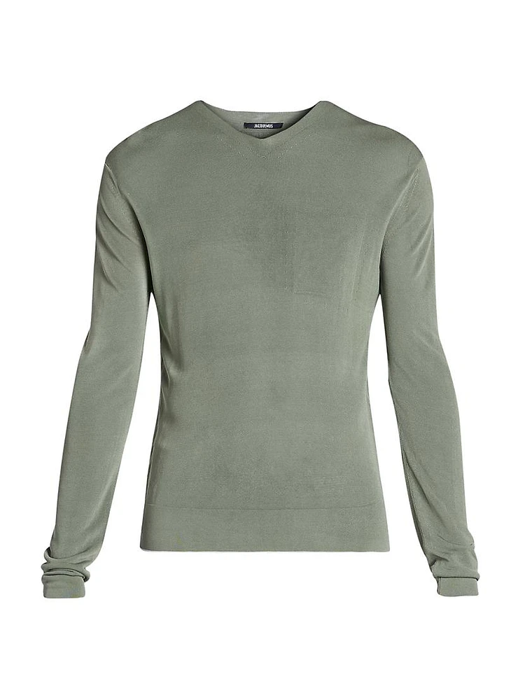 La Maille Paseo V-Neck Sweater