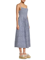 Neroni Cotton-Linen Midi-Dress