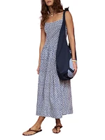 Neroni Cotton-Linen Midi-Dress