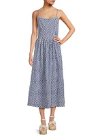 Neroni Cotton-Linen Midi-Dress