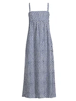 Rafael Cotton-Linen Midi-Dress