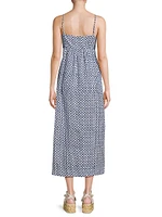 Rafael Cotton-Linen Midi-Dress