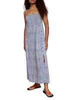 Rafael Cotton-Linen Midi-Dress