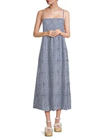 Rafael Cotton-Linen Midi-Dress