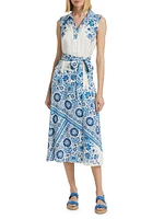 The Arlene Cascade Garden Silk Dress