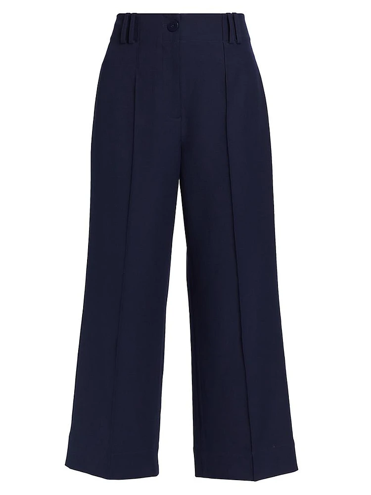 Brigid Pintuck Culotte Pants