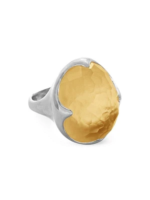 Rock Candy Prince Sterling Silver & Honey Citrine Ring