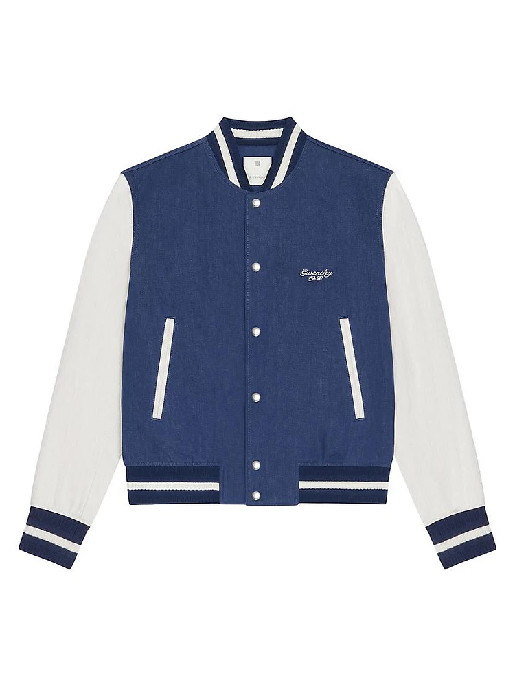 Plage Varsity Jacket Denim