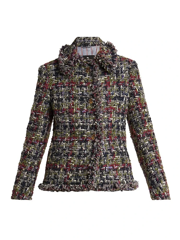 Wool-Blend Tweed Jacket