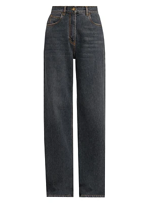 High-Rise Wide-Leg Jeans