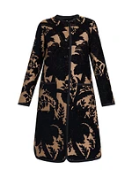 Floral Jacquard Coat