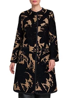 Floral Jacquard Coat