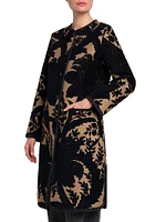 Floral Jacquard Coat