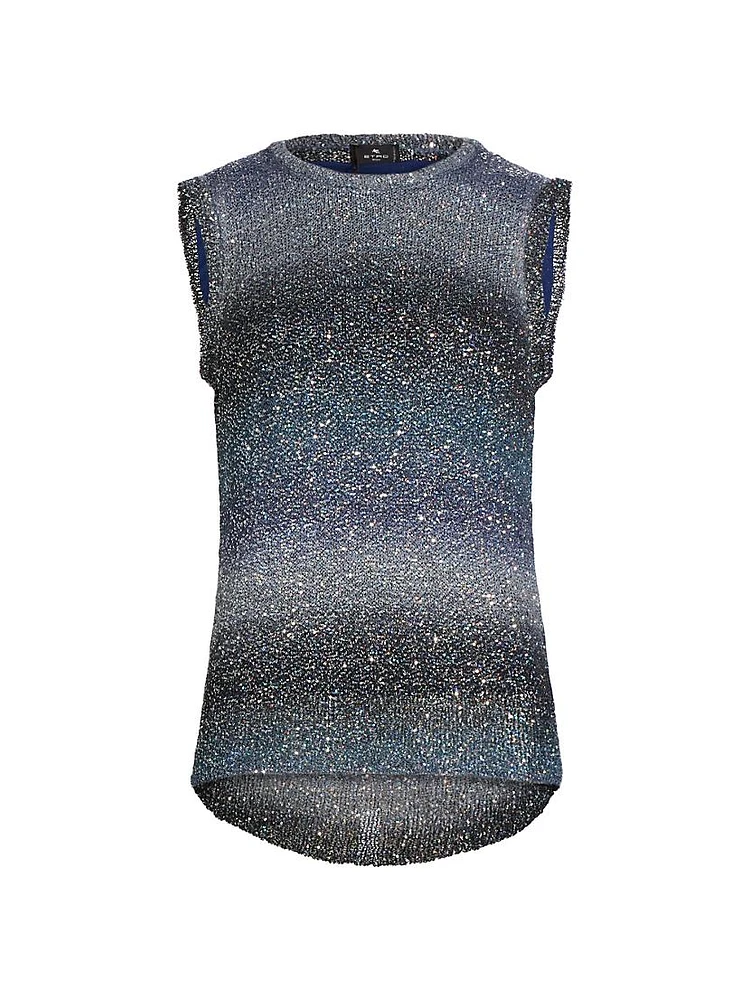 Sequined Gradient Top