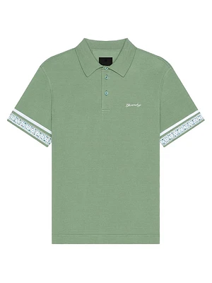 Polo Shirt Cotton with Floral Detail