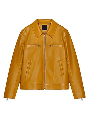 Jacket in Grained Leather