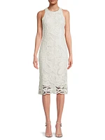 Reena Crochet Sleeveless Midi-Dress