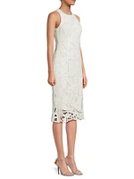 Reena Crochet Sleeveless Midi-Dress