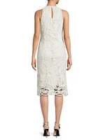 Reena Crochet Sleeveless Midi-Dress