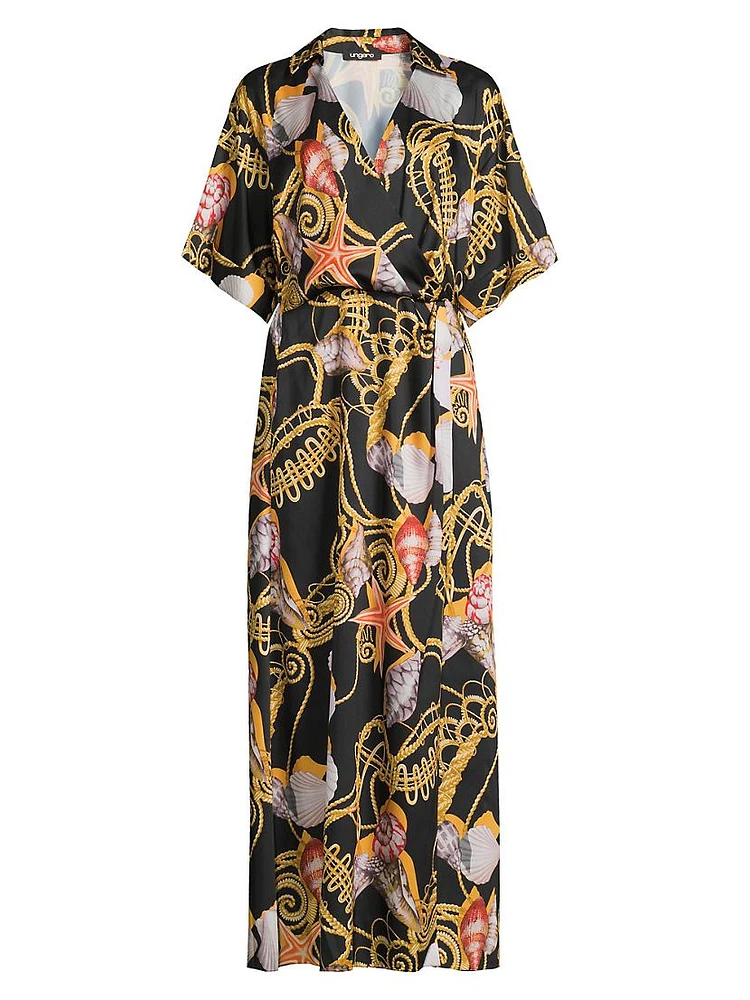 Winny Seashell Wrap Maxi Dress